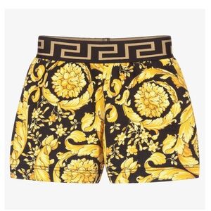 Baby Toddler Versace Gold Barocco Trousers Shorts Greca Size 12-18 Months
